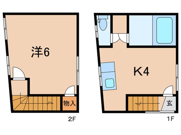 中田アパート北の物件間取画像